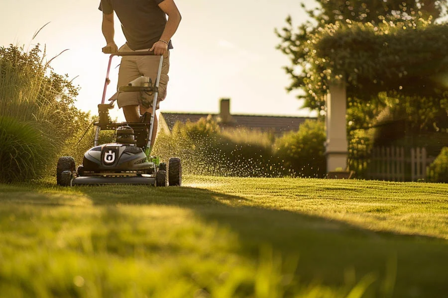 battery push lawn mower