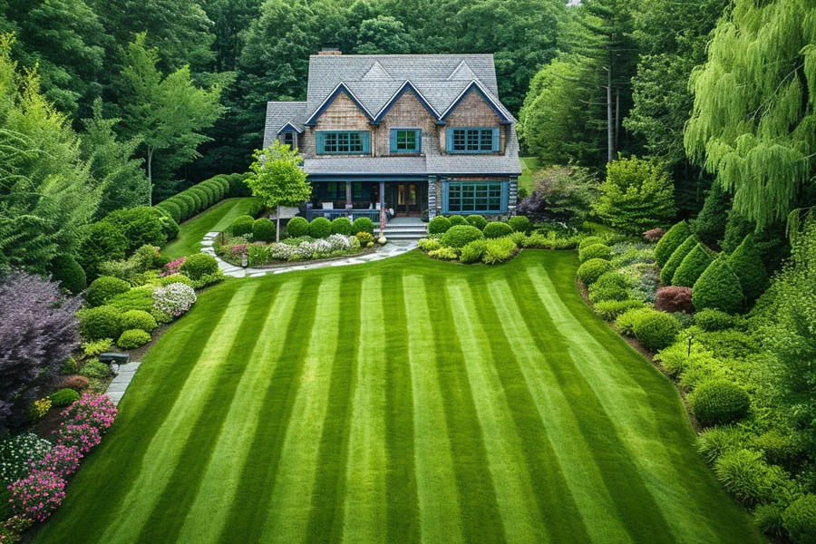 self-propelled electric lawn mower