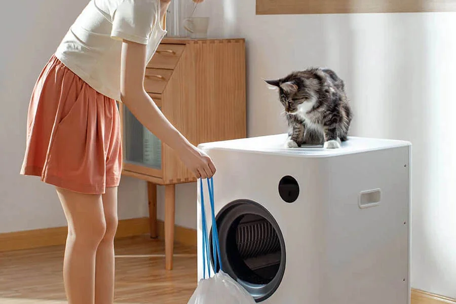 automatic cat litter cleaner