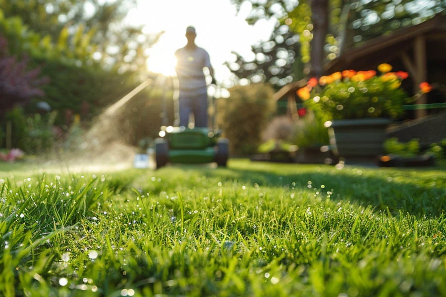 small electric push mower