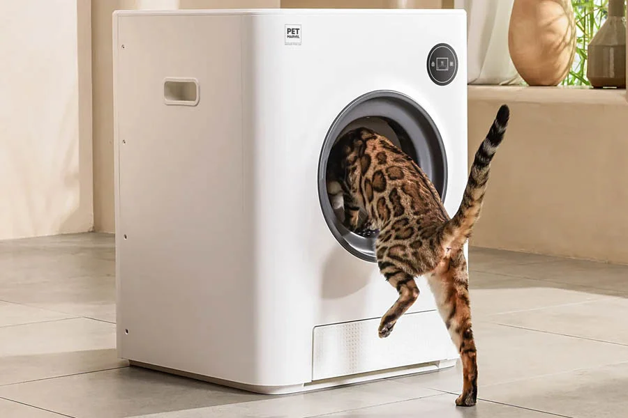 automatic litter box enclosure